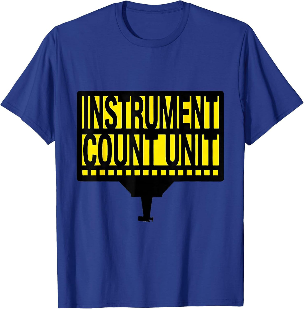 Instrument Count Unit Stencil Graphic Surgical Tech T-Shirt - Royal Blue