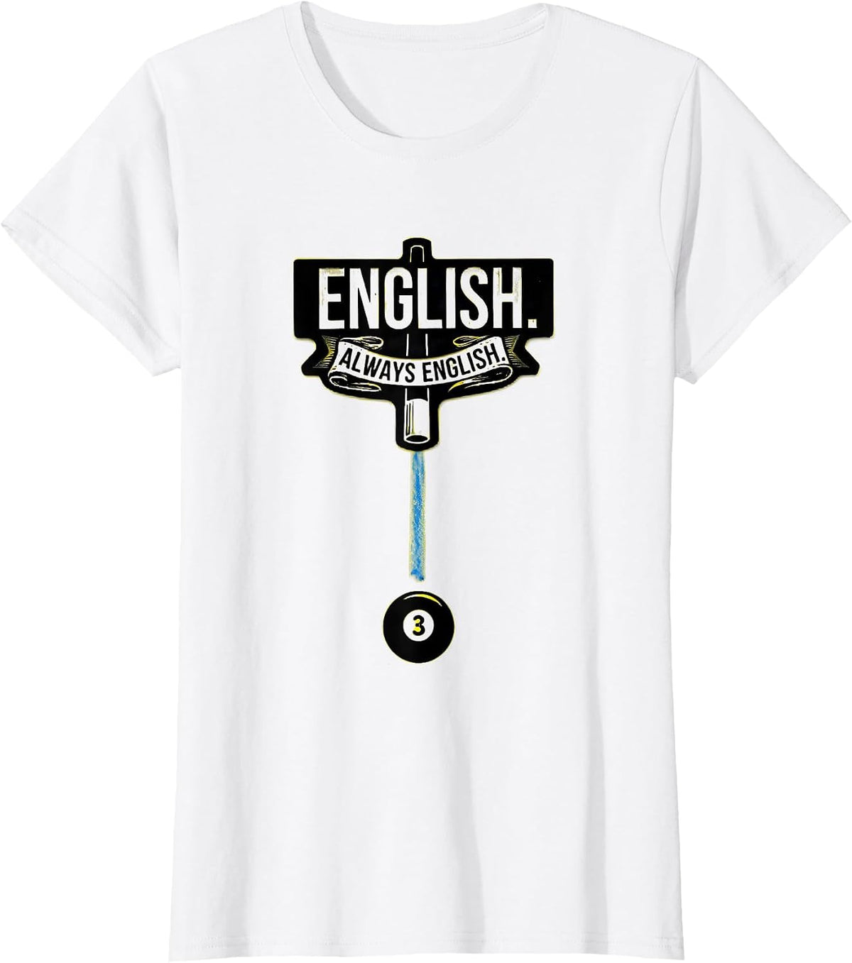 Never Underestimate An Old Man With A Cue Stick Pool Player T-Shirt - White