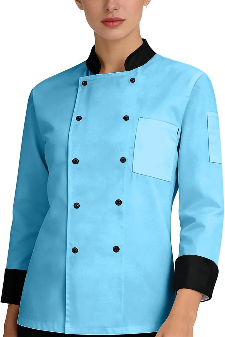 Chef Shirt Long Sleeve Cook Unisex Work Button Chef Shirts for Men Camisas De Chef para Hombre Hotel Uniform Kitchen