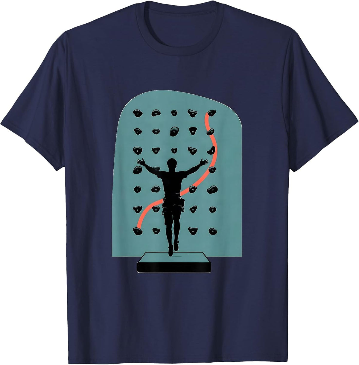 Men's Bouldering Climber Humor Rock Climbing Enthusiast Gift T-Shirt - Navy Blue