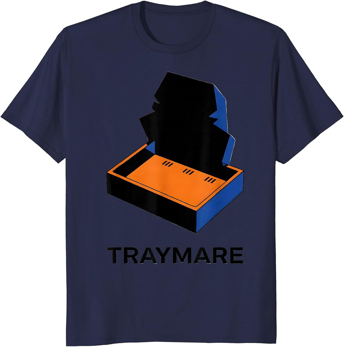 Men's Traymare Geometric Pharmacy Halloween Pharmacist Tech Crew T-Shirt - Navy Blue
