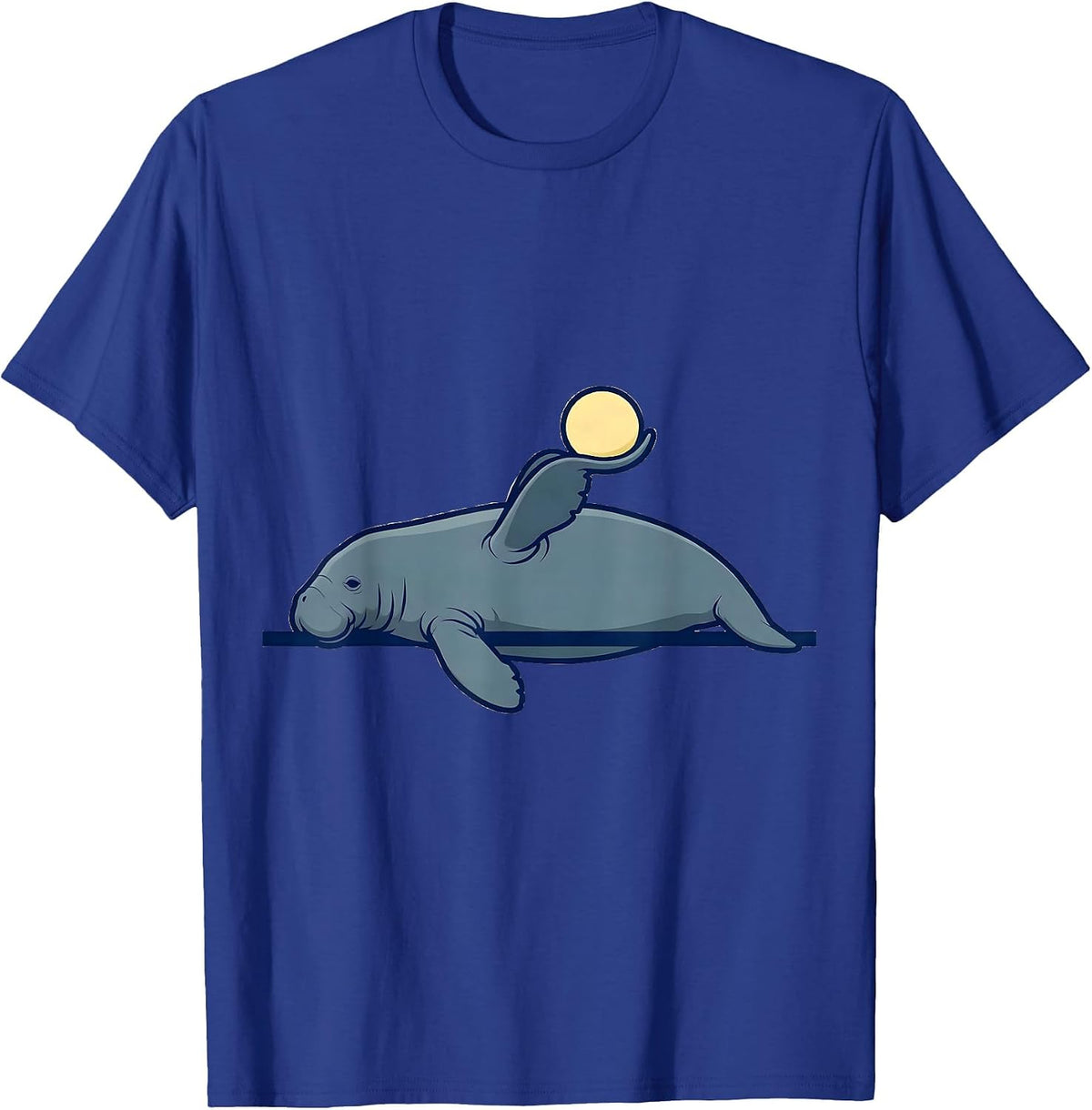 Men's Manatee Sea Cow Funny Animal Lover Humor T-Shirt - Royal Blue