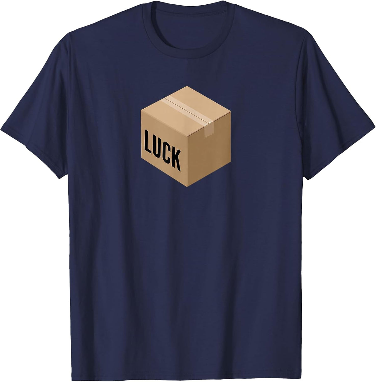 Luck Box Texas Hold 'Em Poker Player Casino T-Shirt T-Shirt - Navy Blue