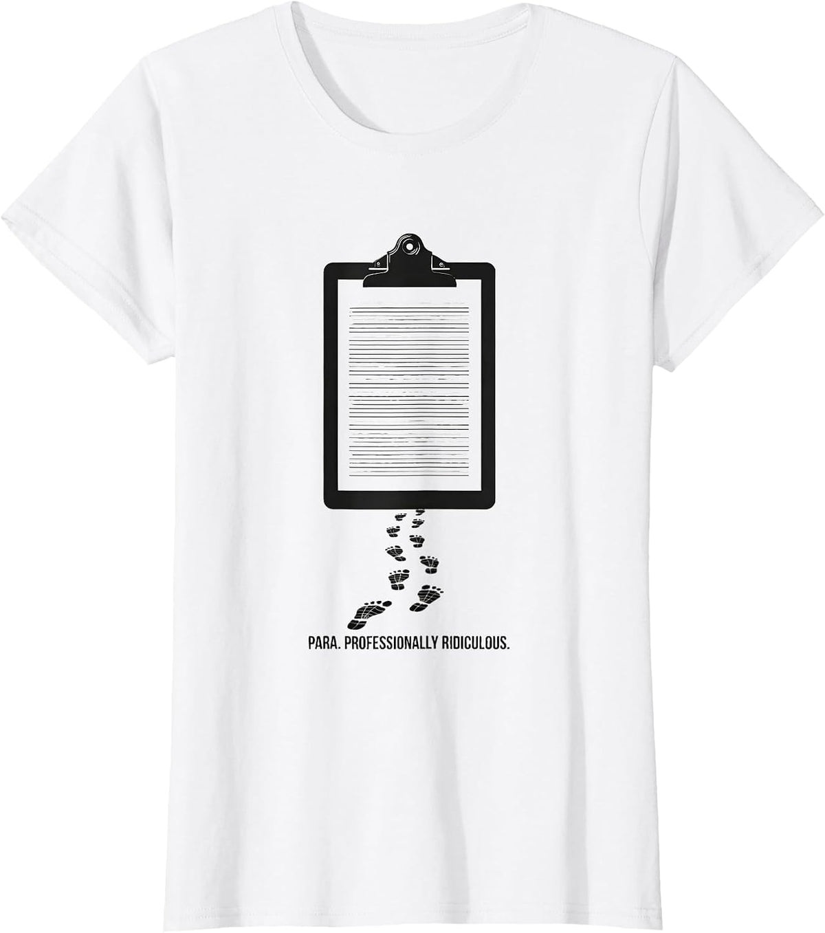 Women's Para Professionally Ridiculous Funny Paraprofessional Goose T-Shirt - White