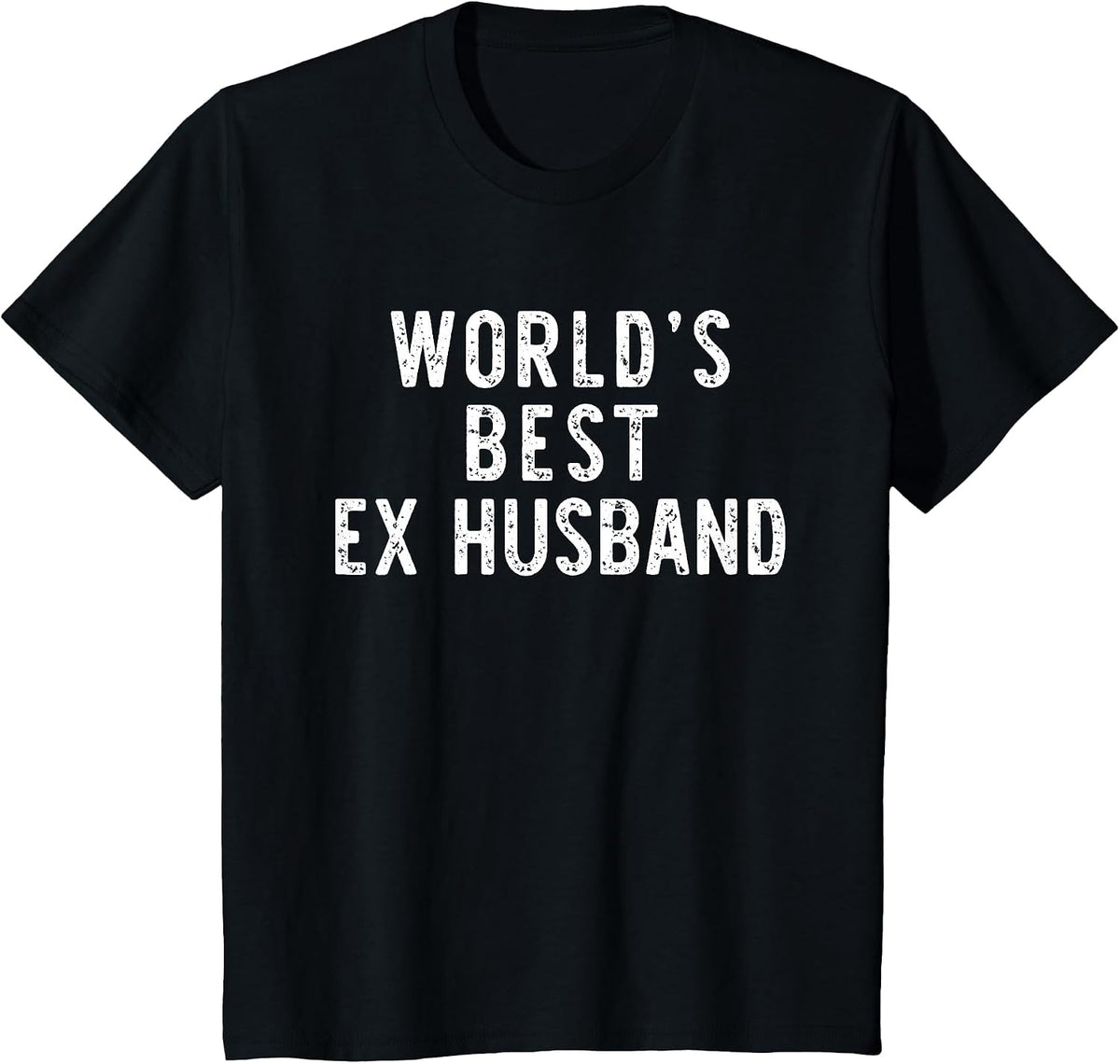 World's Best Ex Husband Funny Family T-Shirt - Black