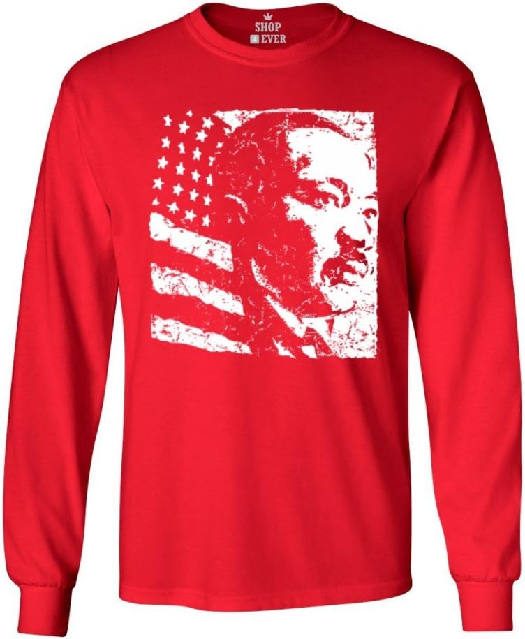 Martin Luther King Jr. American History Long Sleeve Shirt - Red
