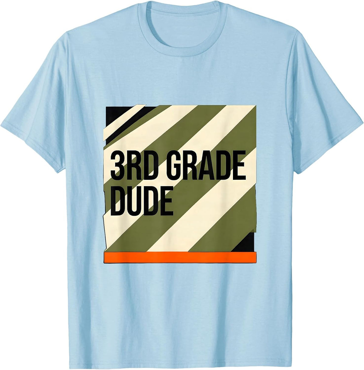 Men's 3rd Grade Dude Camo Back To School Boys Teachers T-Shirt - Baby Blue