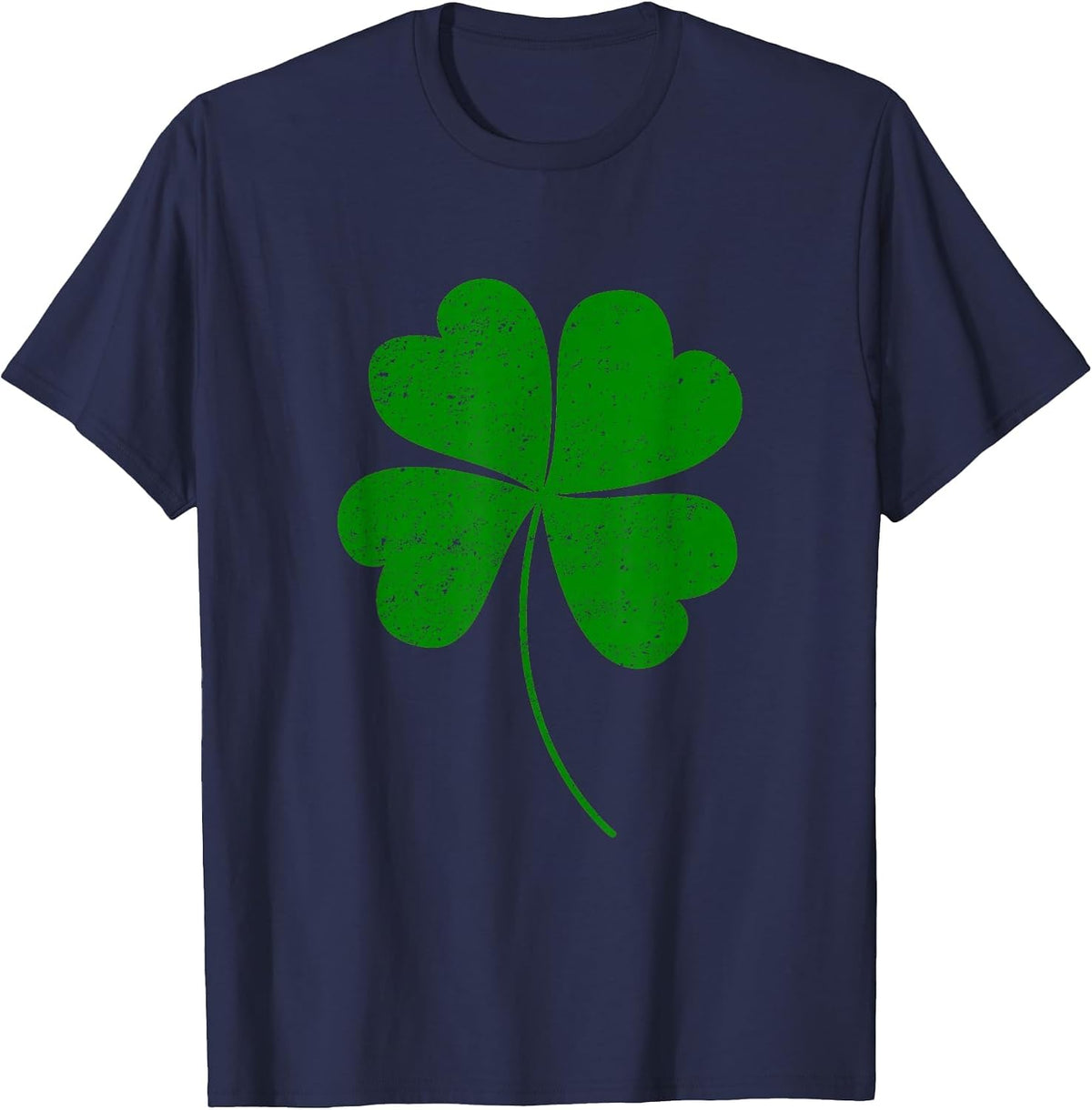 4 Leaf Clover T-Shirt - Navy Blue