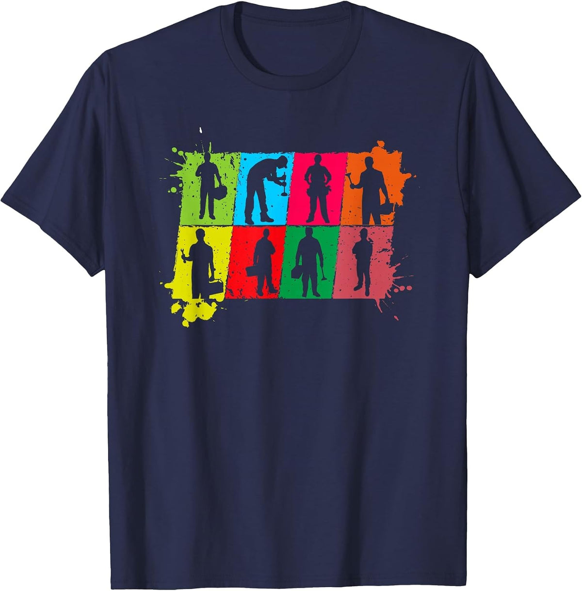 Pipefitter Pipe Plumber Plumbing T-Shirt - Navy Blue