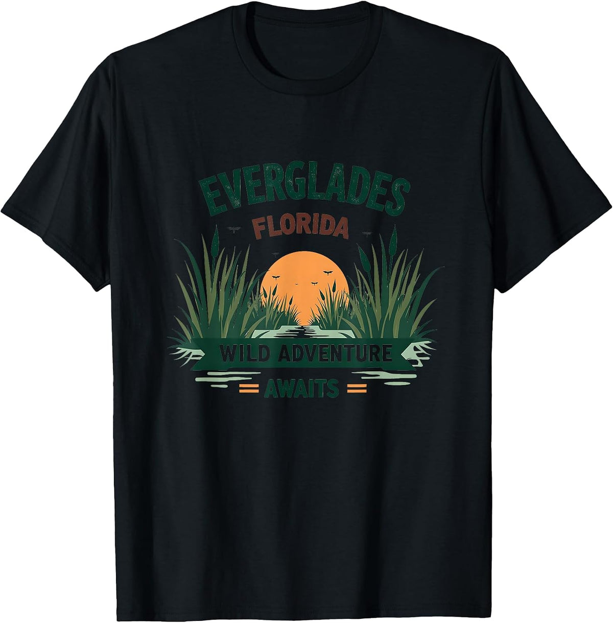 Mademark Florida T-Shirt - Black-everglades Wild