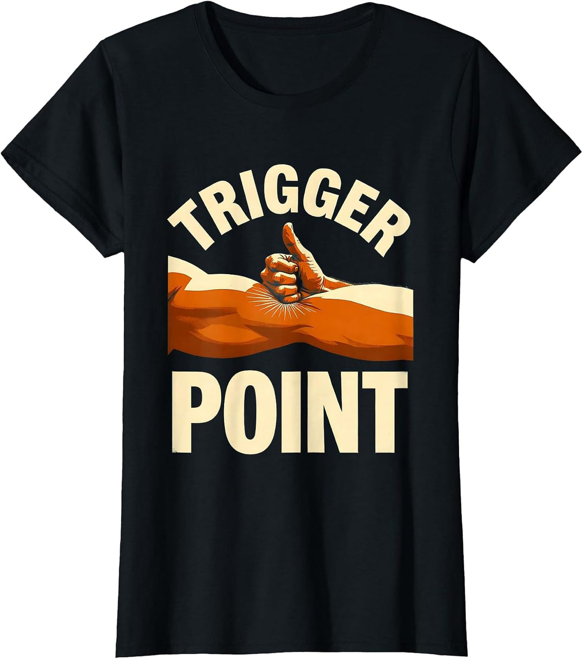 Trigger Point Funny Massage Therapist LMT Masseuse Humor T-Shirt - Black