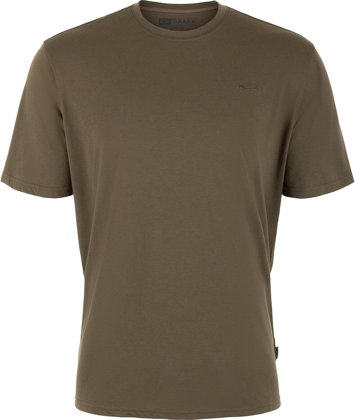 Drake Waterfowl Men's Head Tri-Blend Crew Short Sleeve T-Shirt - Crocodile Brown
