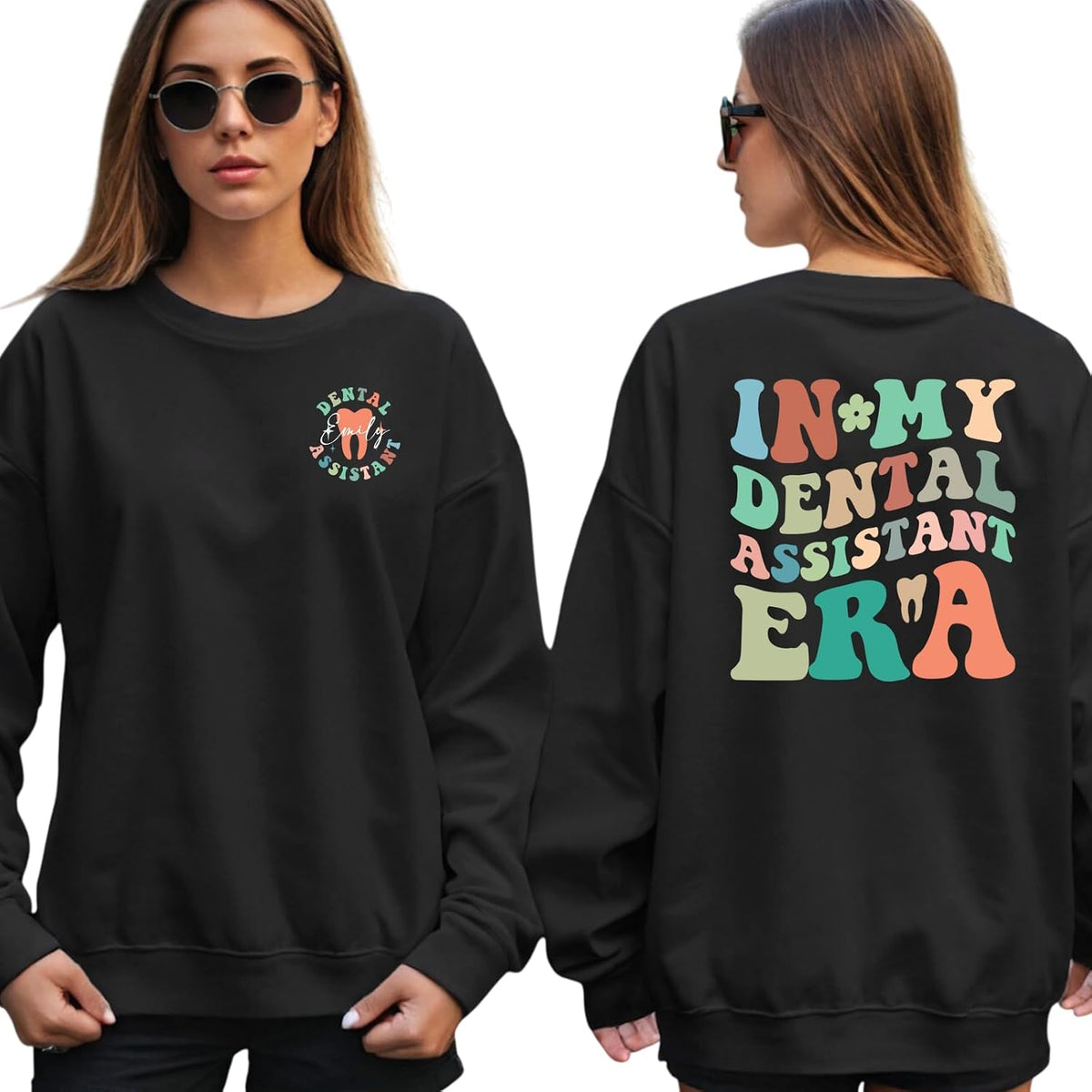 Custom Dental Assistant Sweatshirt, Custom Dentistry Shirt, Personalized Dentist Gift, Gift for New Dental Assistant -