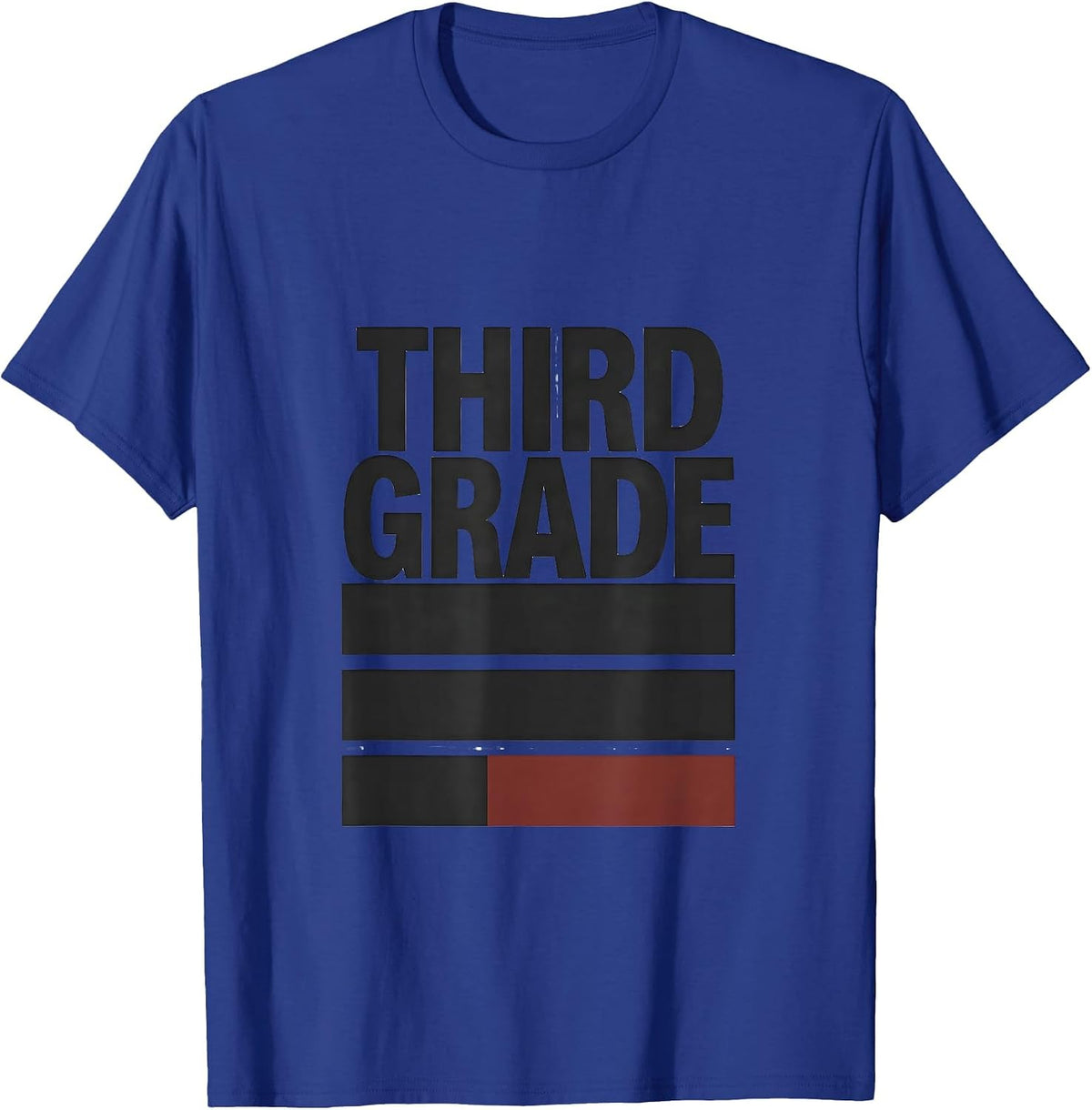 Men's Third Grade Minimalist Back To School Teacher Student T-Shirt - Royal Blue