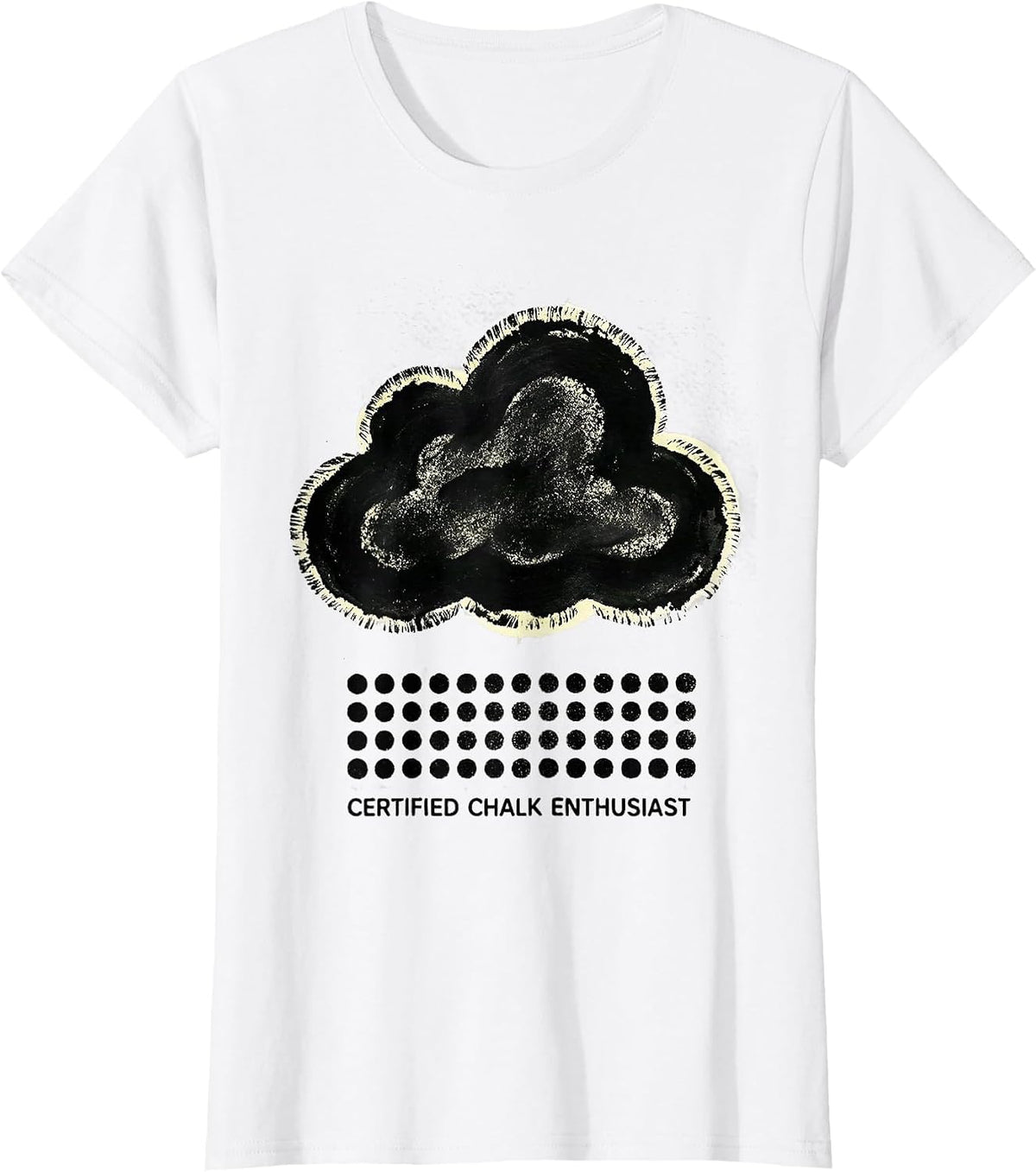 Certified Chalk Enthusiast Funny Rock Climbing Bouldering T-Shirt - White