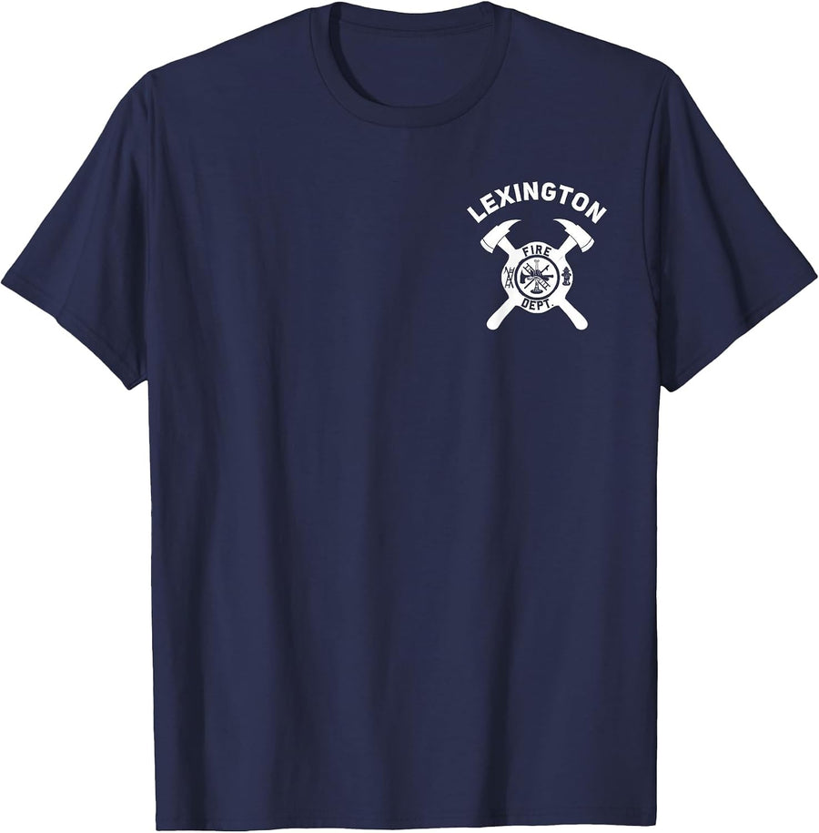 City of Lexington Fire Department Kentucky Firefighter T-Shirt - Navy Blue