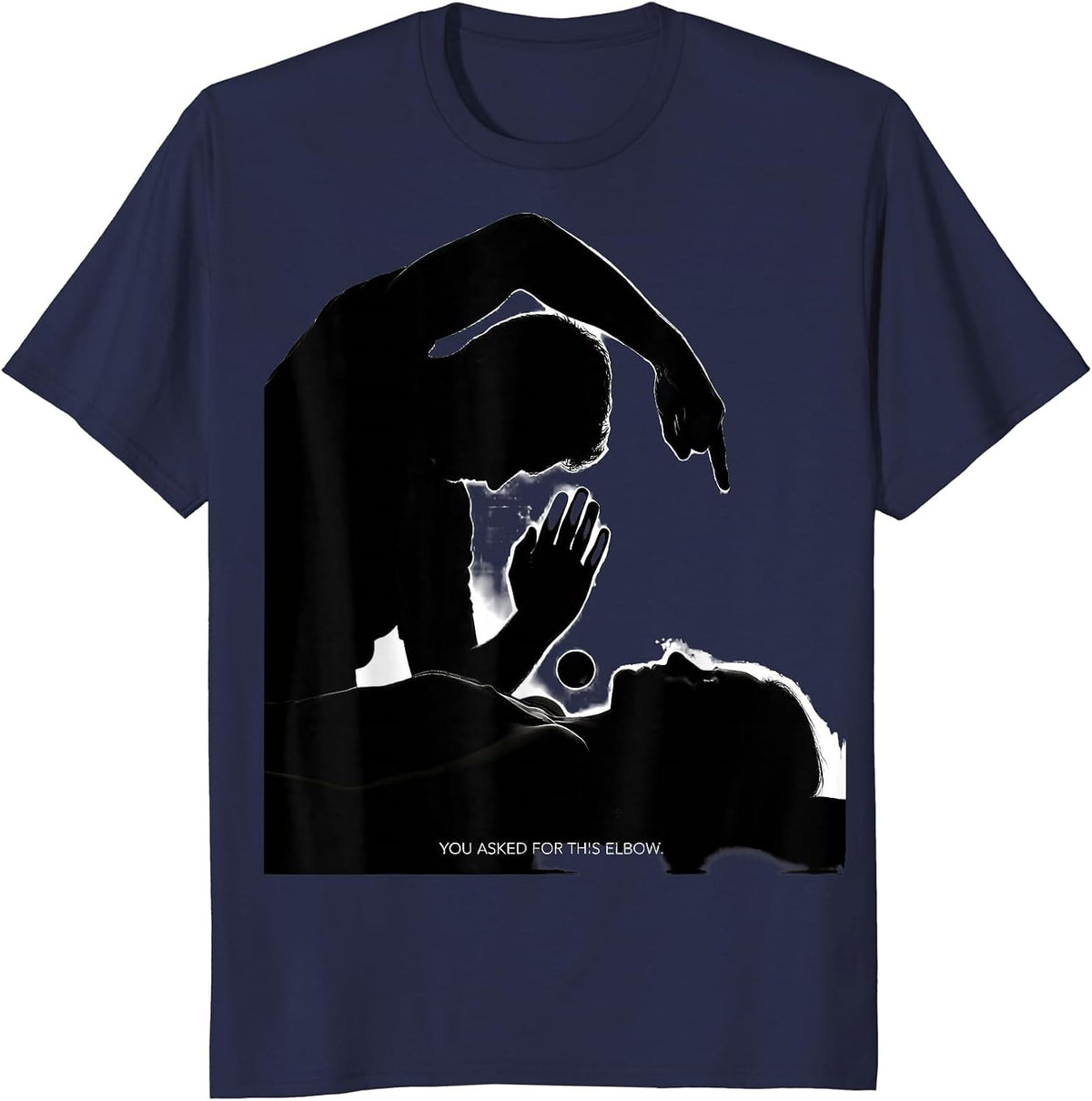 Men's You Asked For This Elbow Funny Massage Therapist LMT Gift T-Shirt - Navy Blue