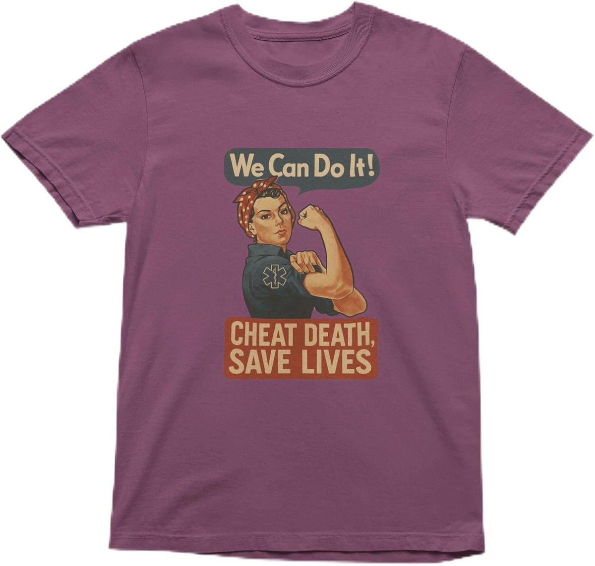 EMS Rosie Unisex First Responder T-Shirt - Berry