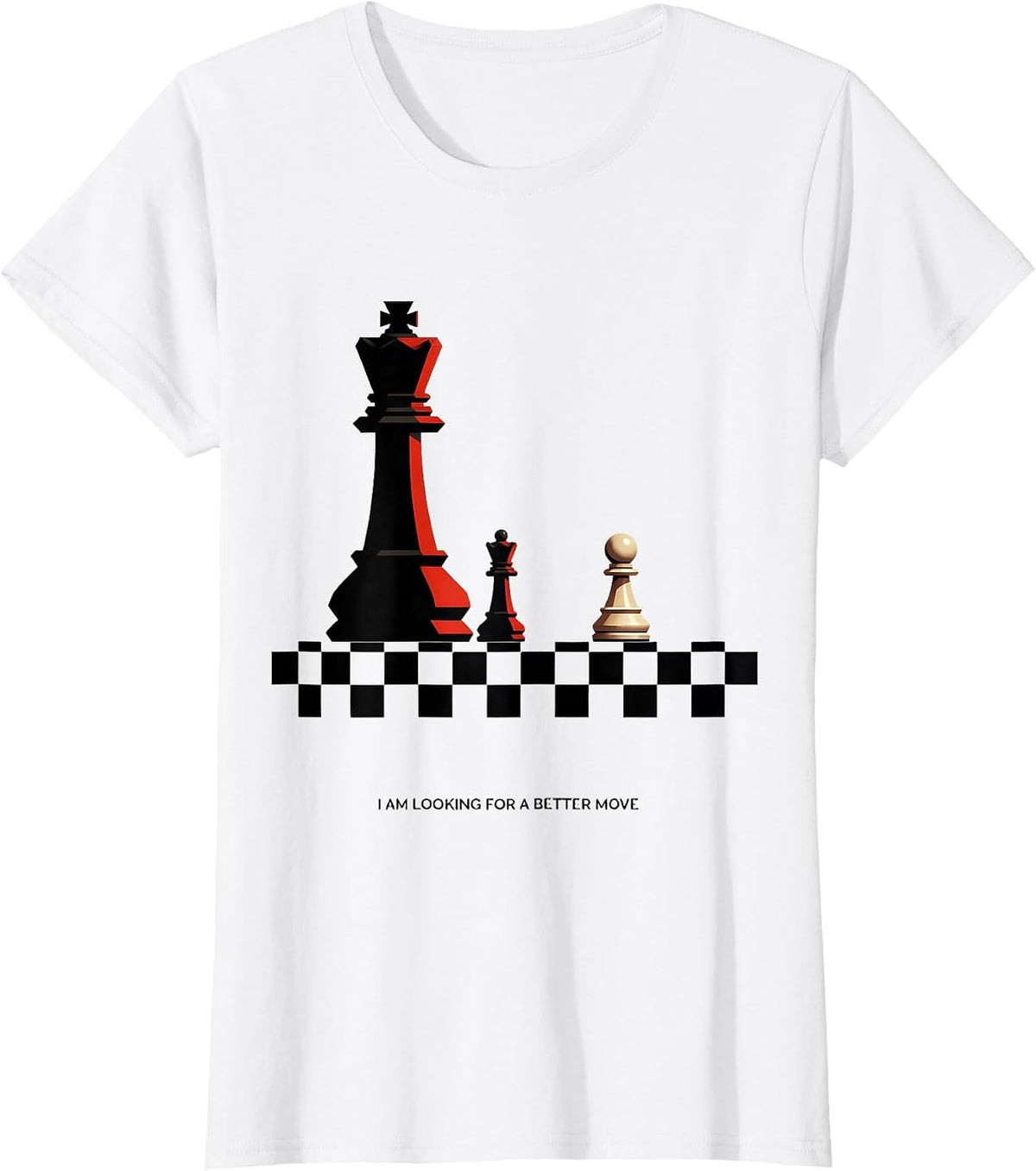 I Am Looking For A Better Move Funny Chess Player Chess Club T-Shirt - White