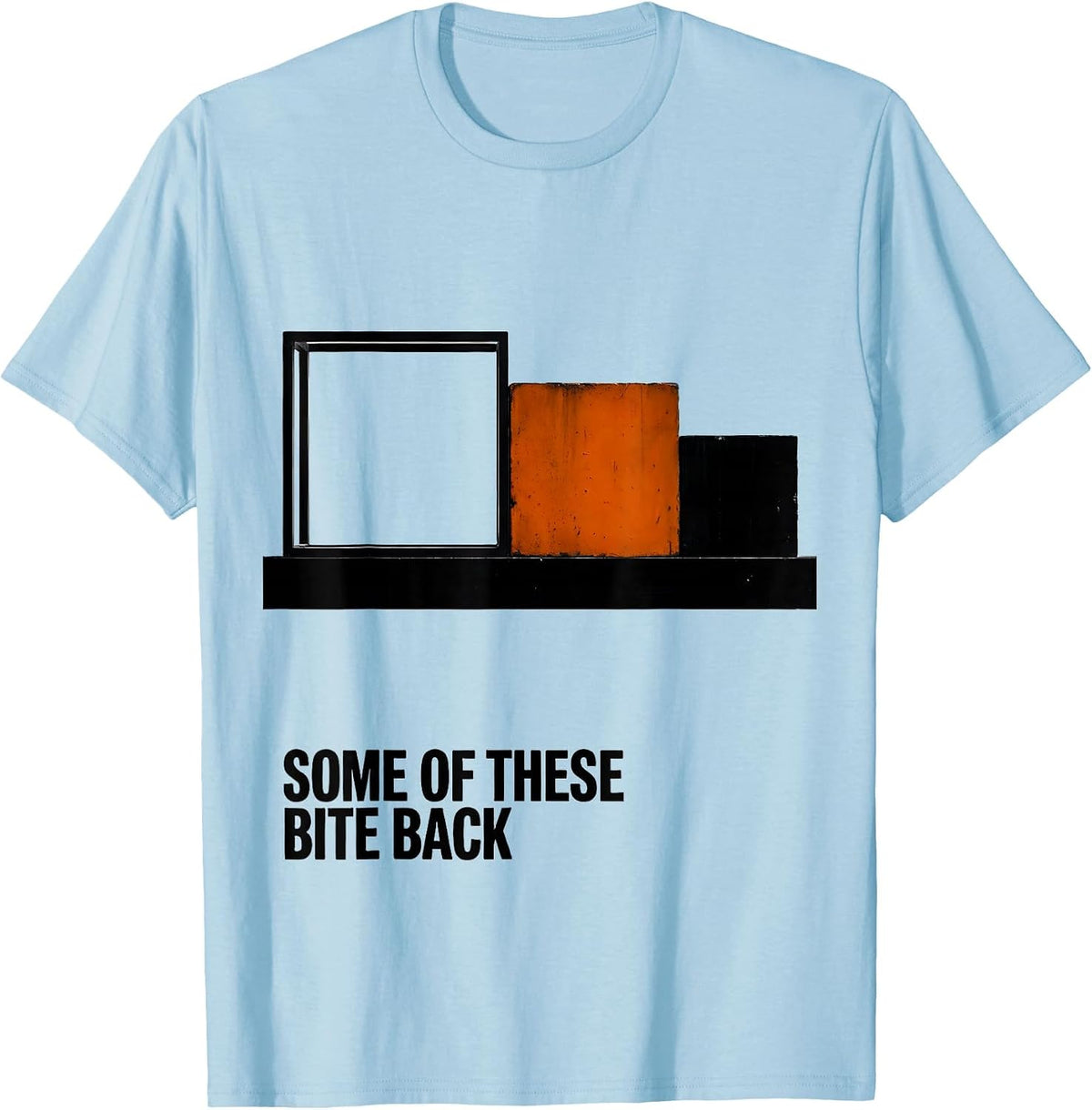 Men's Some Of These Bite Back Funny Chemistry Teacher Science T-Shirt - Baby Blue