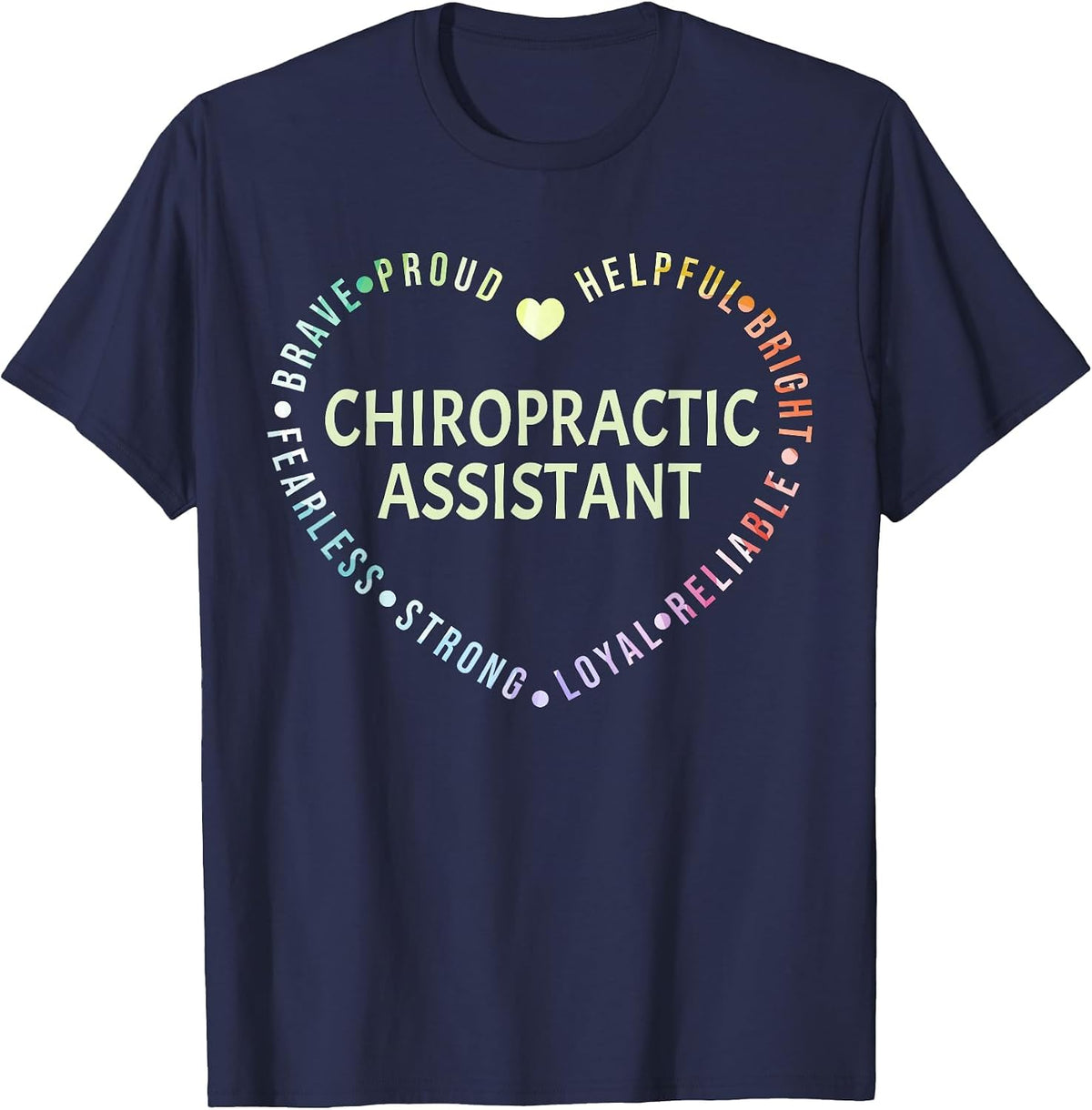 Chiropractic Assistant T-Shirt - Navy Blue