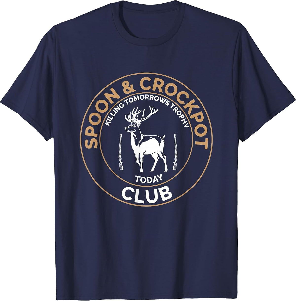 Spoon and Crockpot Club Killing Tomorrows Trophy Today T-Shirt - Navy Blue