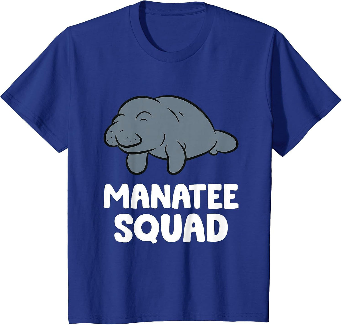 Manatee Squad Team Manatee T-Shirt - Royal Blue