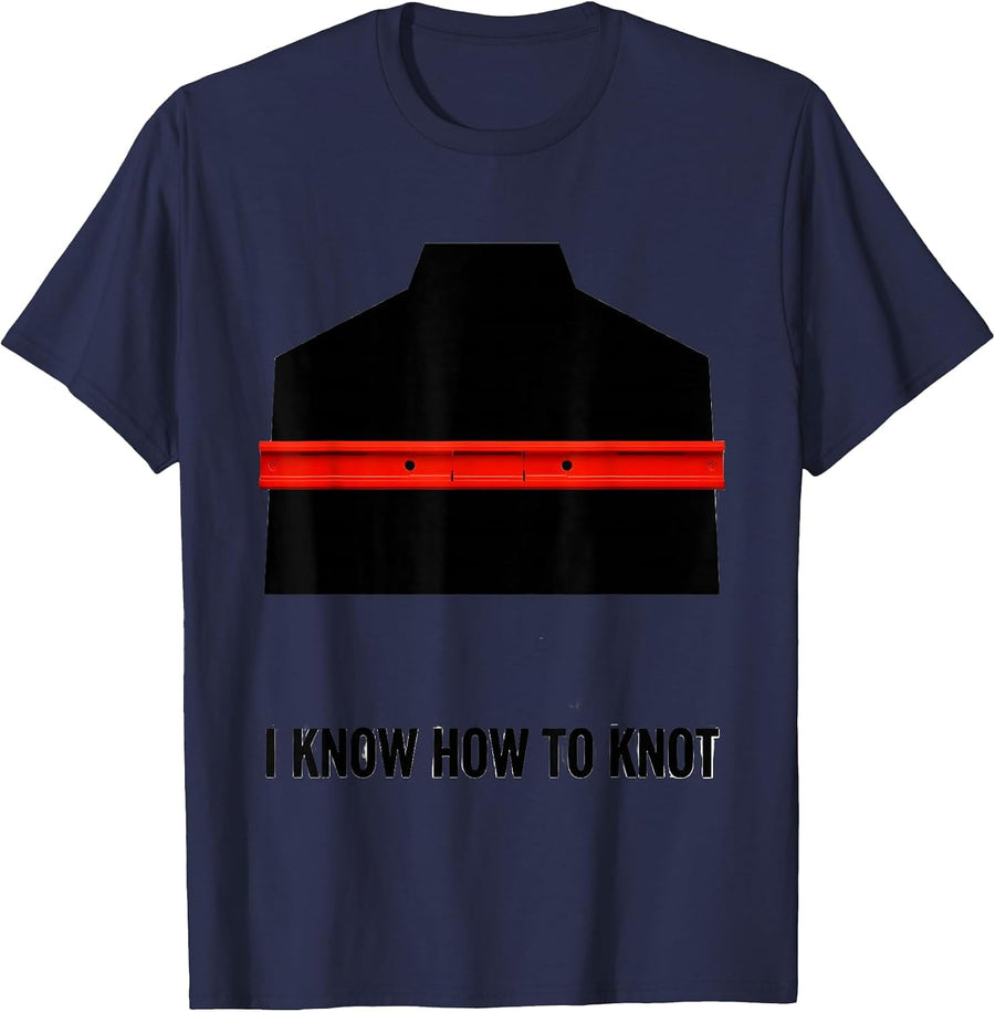 I Know How To Knot Funny Massage Therapist Occupational T-Shirt - Navy Blue