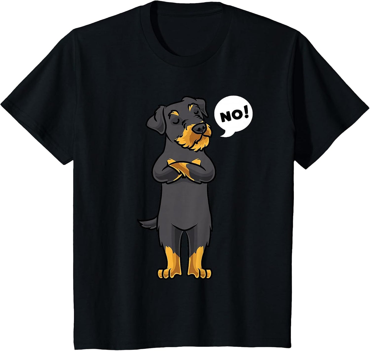 Stubborn Jagdterrier Dog Funny T-Shirt - Black