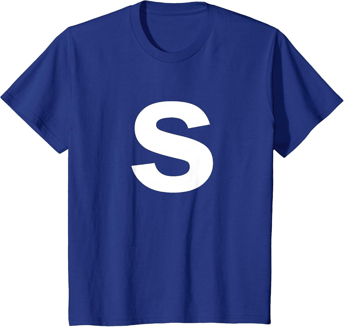 Letter S Shirt Lower Case Alphabet T-Shirt - Royal Blue