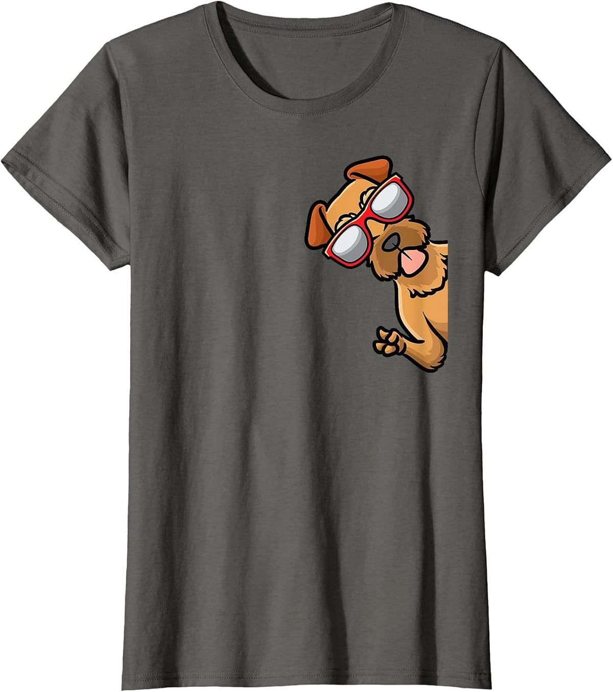 Irish Terrier Dog T-Shirt - Asphalt Grey