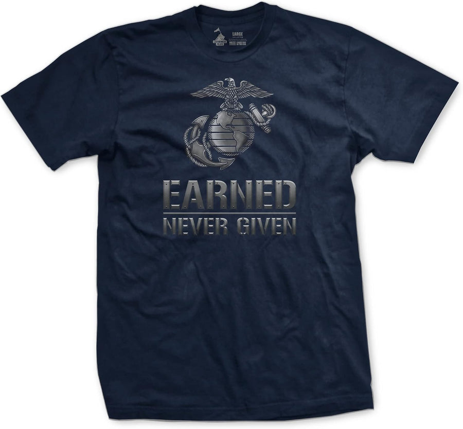 Leatherneck for Life USMC Shirt | Marine Corps Shirt | Officially Licensed USMC Gear | Marine Corps Crewneck T-Shirt for Men