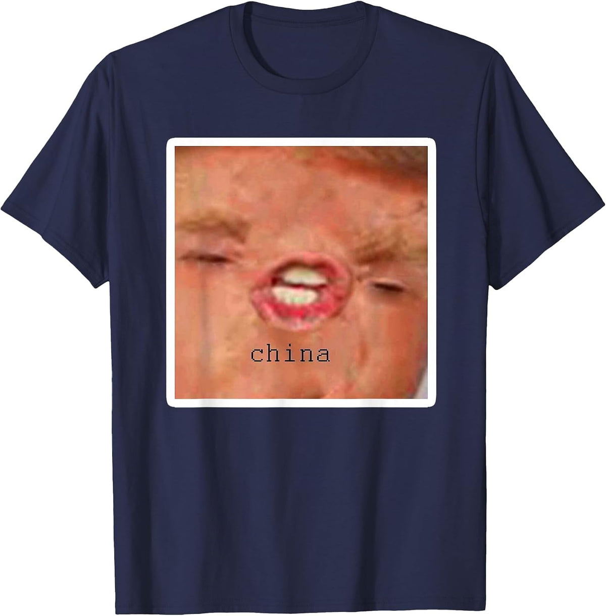 Trump China Shirt, Meme T-Shirt - Navy Blue