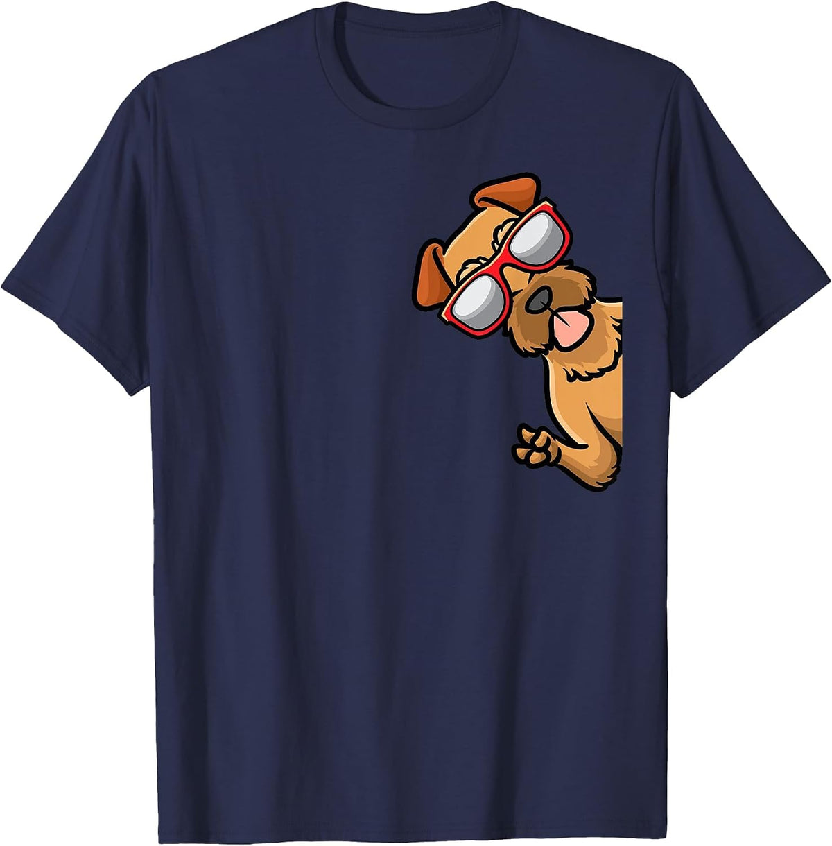 Irish Terrier Dog T-Shirt - Navy Blue
