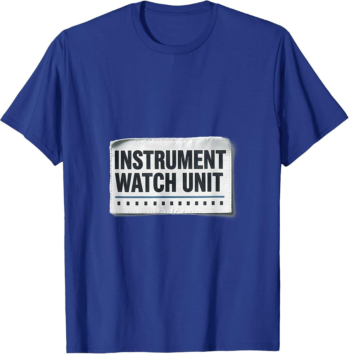 Men's Instrument Watch Unit Minimalist Surgical Tech Scrub Tech T-Shirt - Royal Blue