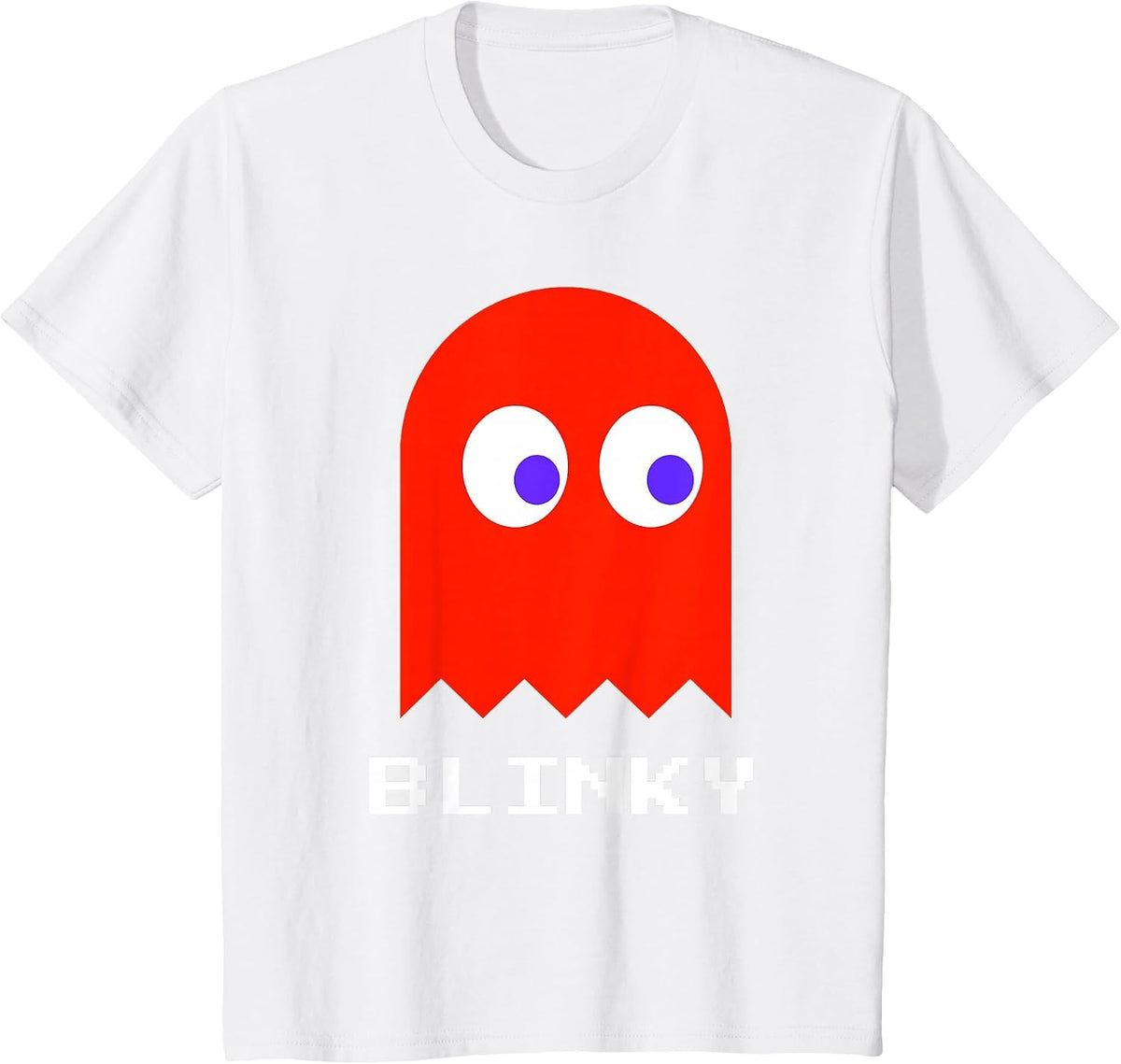 Retro Gamer Nerd Blinky Halloween Costume T-Shirt - White