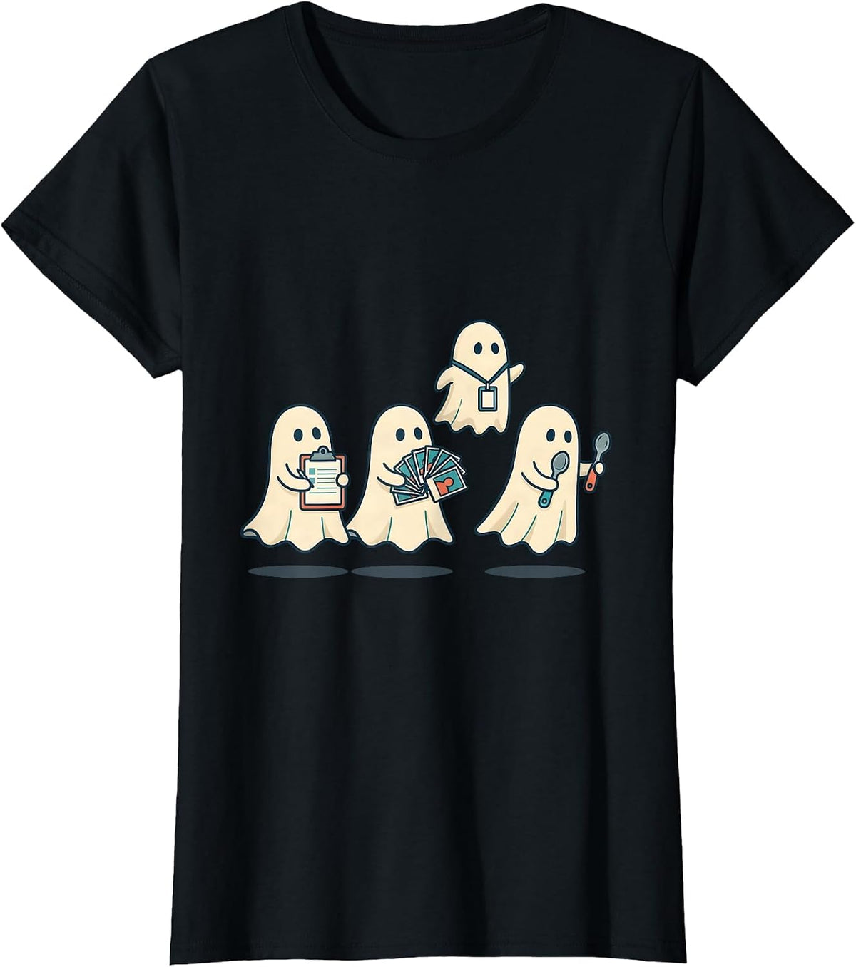 Friendly Ghosts Classroom Support Para Normal Activities T-Shirt - Black