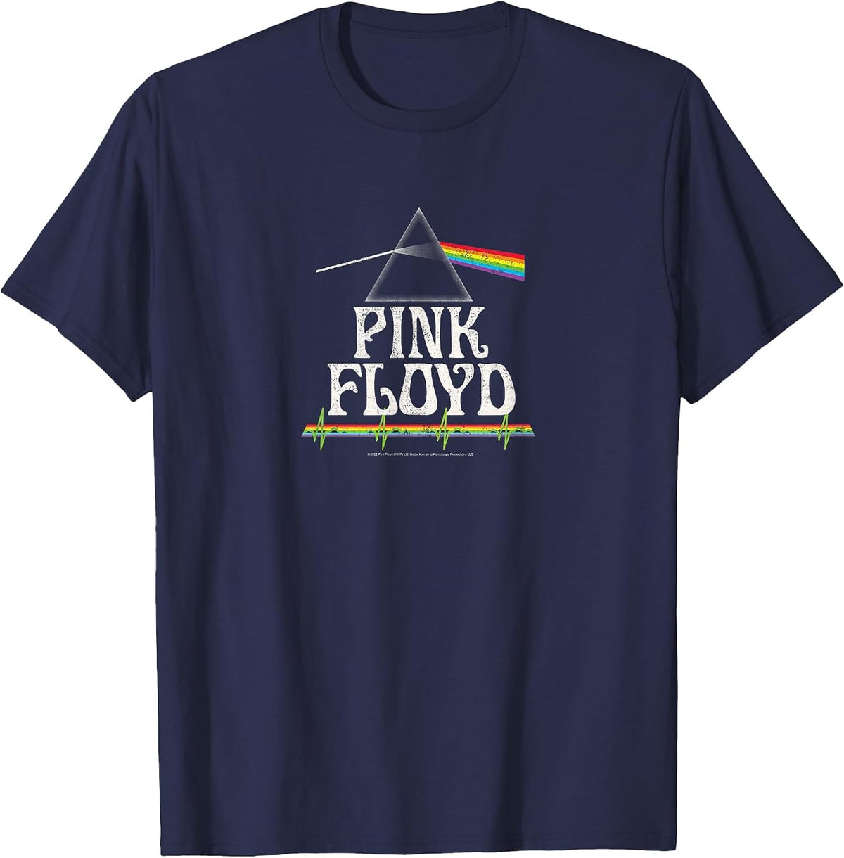 Pink Floyd - The Dark Side of the Moon T-Shirt - Navy Blue