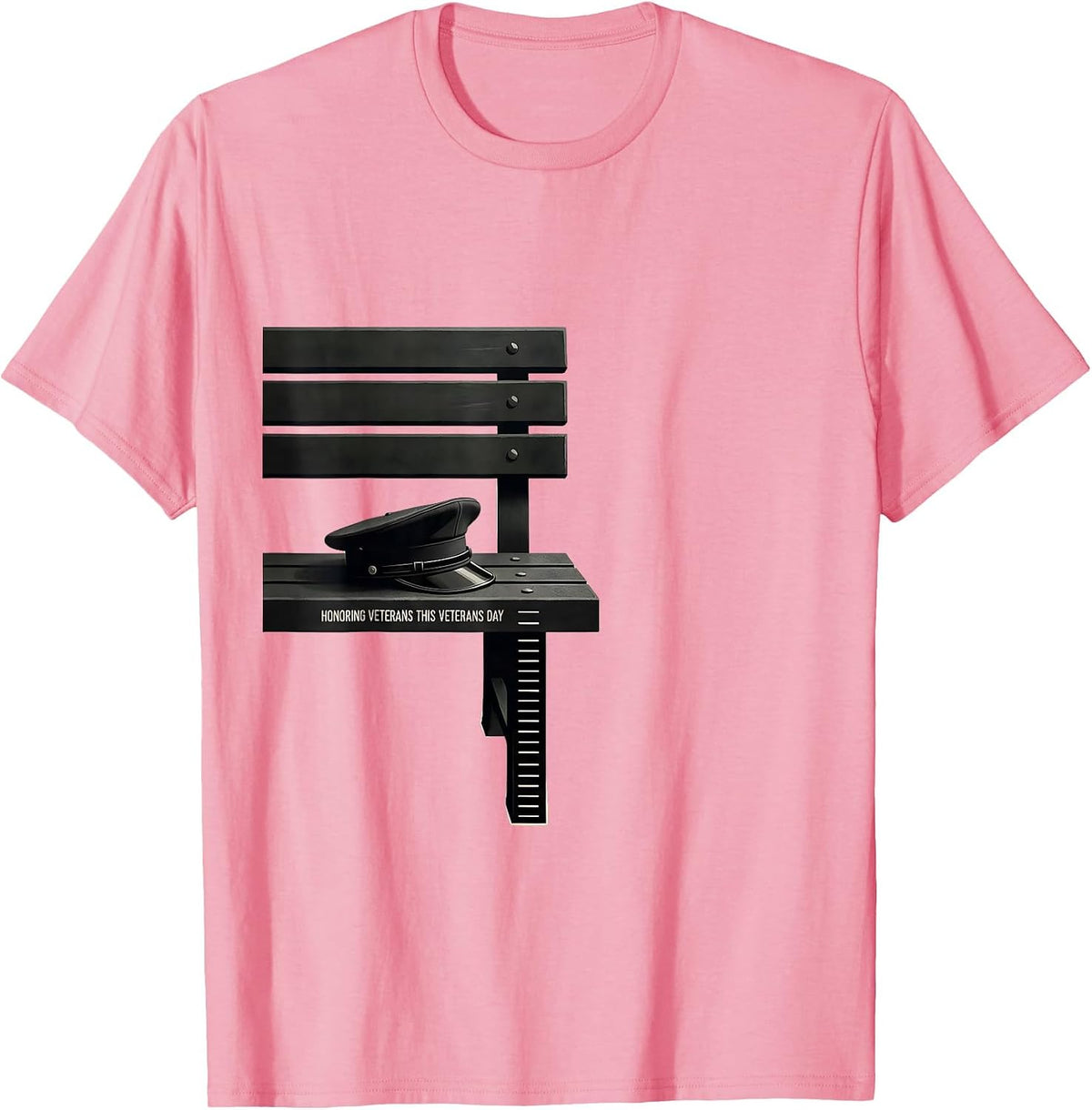Honoring Veterans This Veterans Day Patriotic Tribute Gift T-Shirt, Men, Pink, X-Large - As Pictured