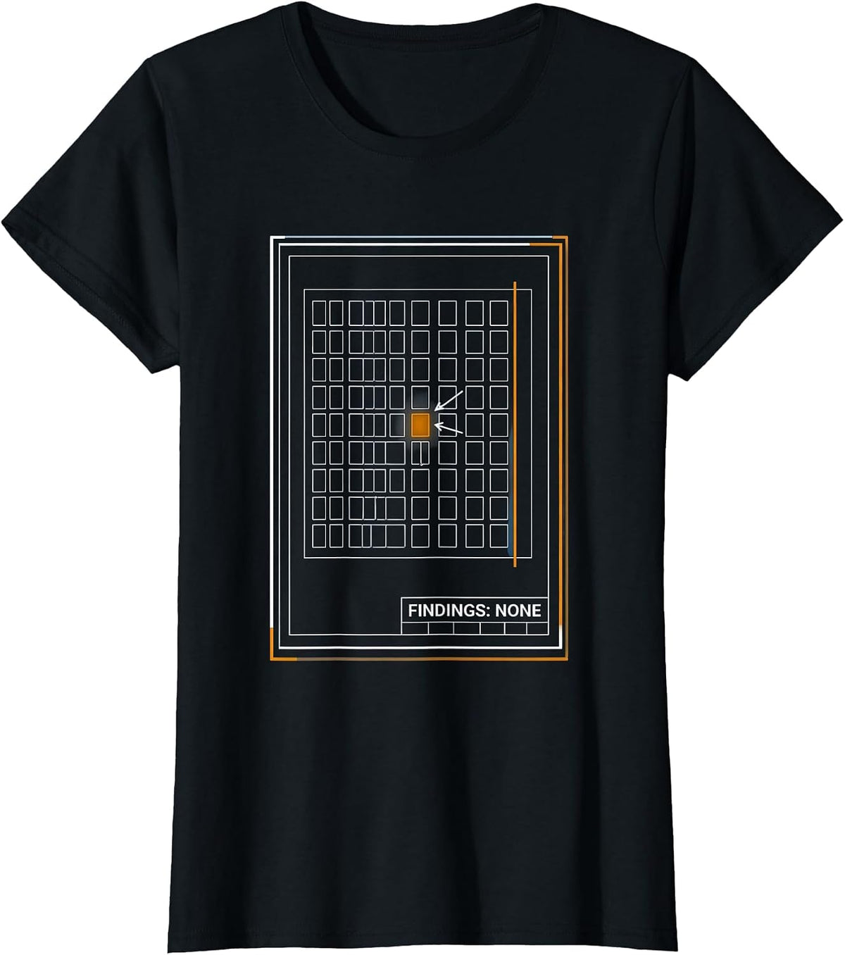 Findings: None Technical Blueprint Accountant Office Humor T-Shirt - Black