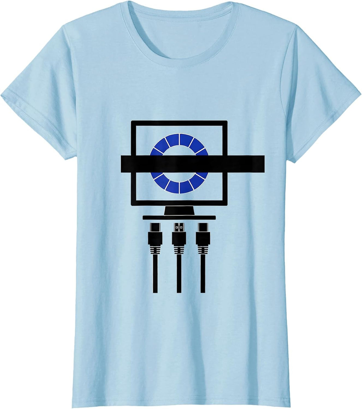 Loading Bar Tech Support Humor IT Worker Gift T-Shirt - Baby Blue