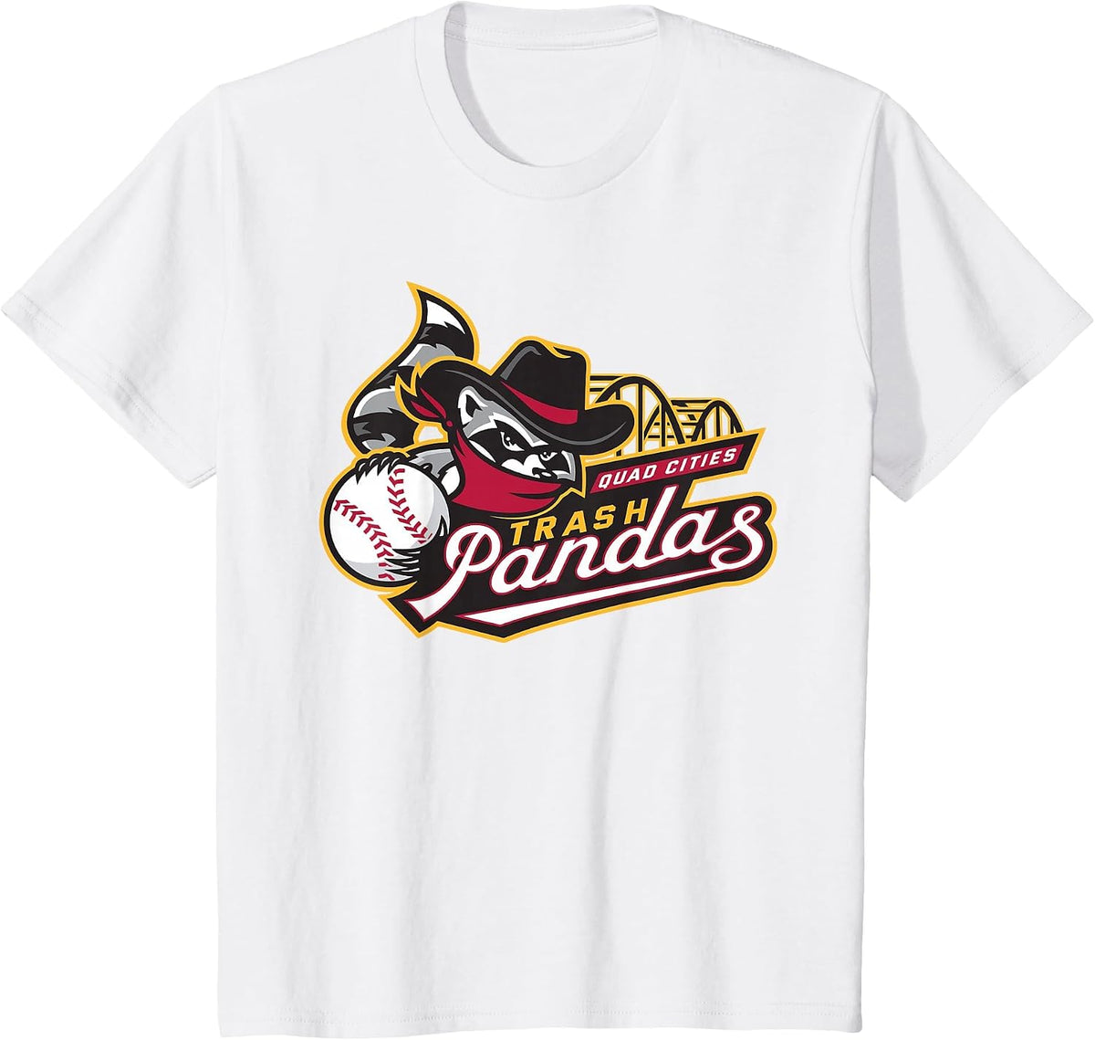 Quad Cities River Bandits/Trash Pandas T-Shirt - White