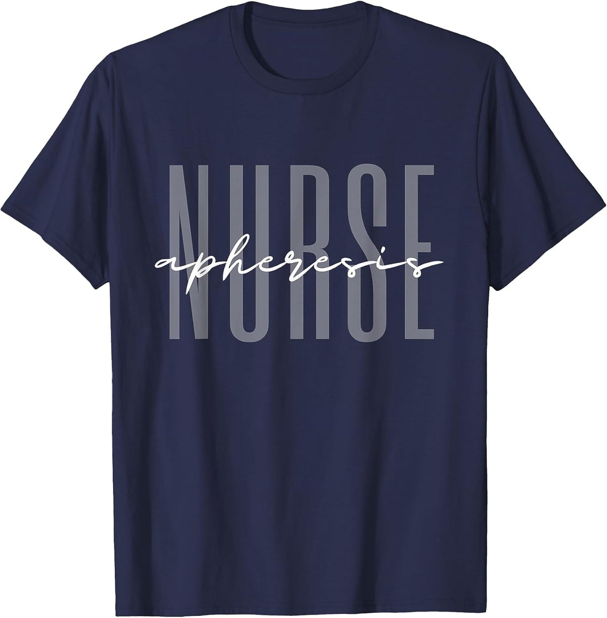 Apheresis Nurse Dialysis Nurse Nephrology Nursing T-Shirt - Navy Blue