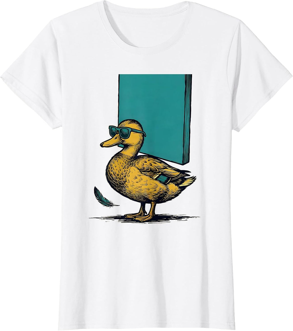 Duck Sunglasses Funny Novelty Gift for Duck Lovers T-Shirt - White
