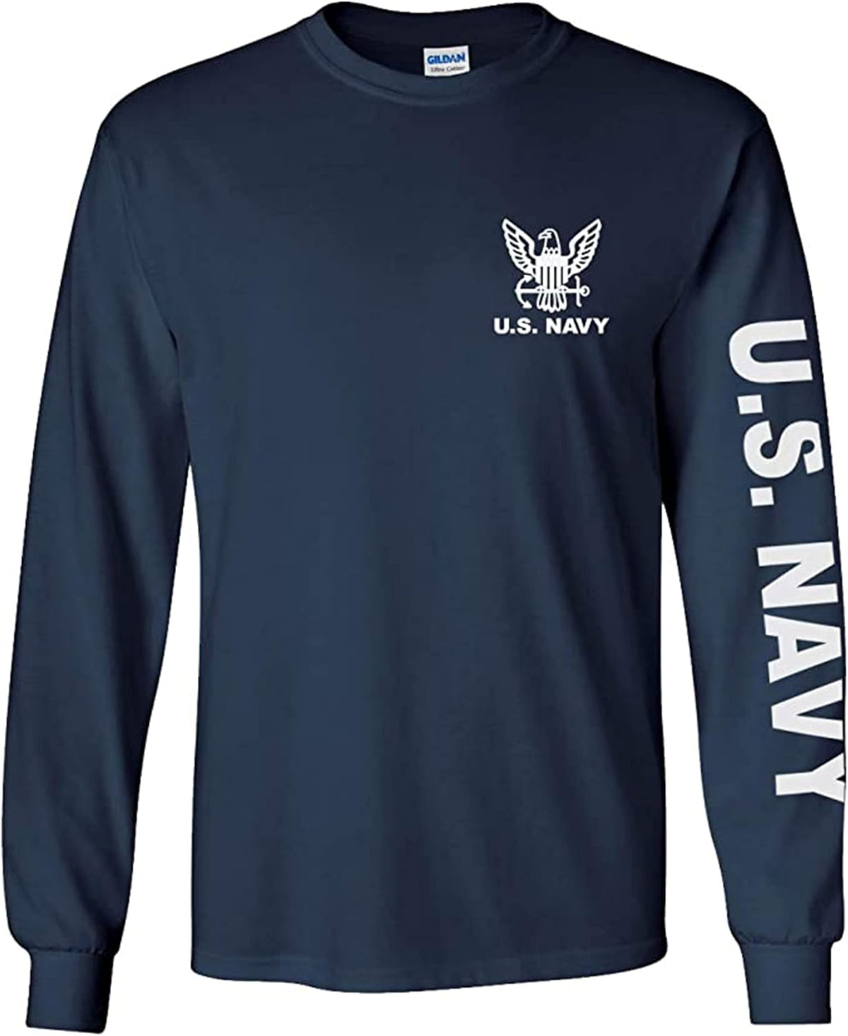 Armed Forces Depot U.S. Navy long sleeve T-shirt. Navy Blue or Sports Grey - Navy Blue
