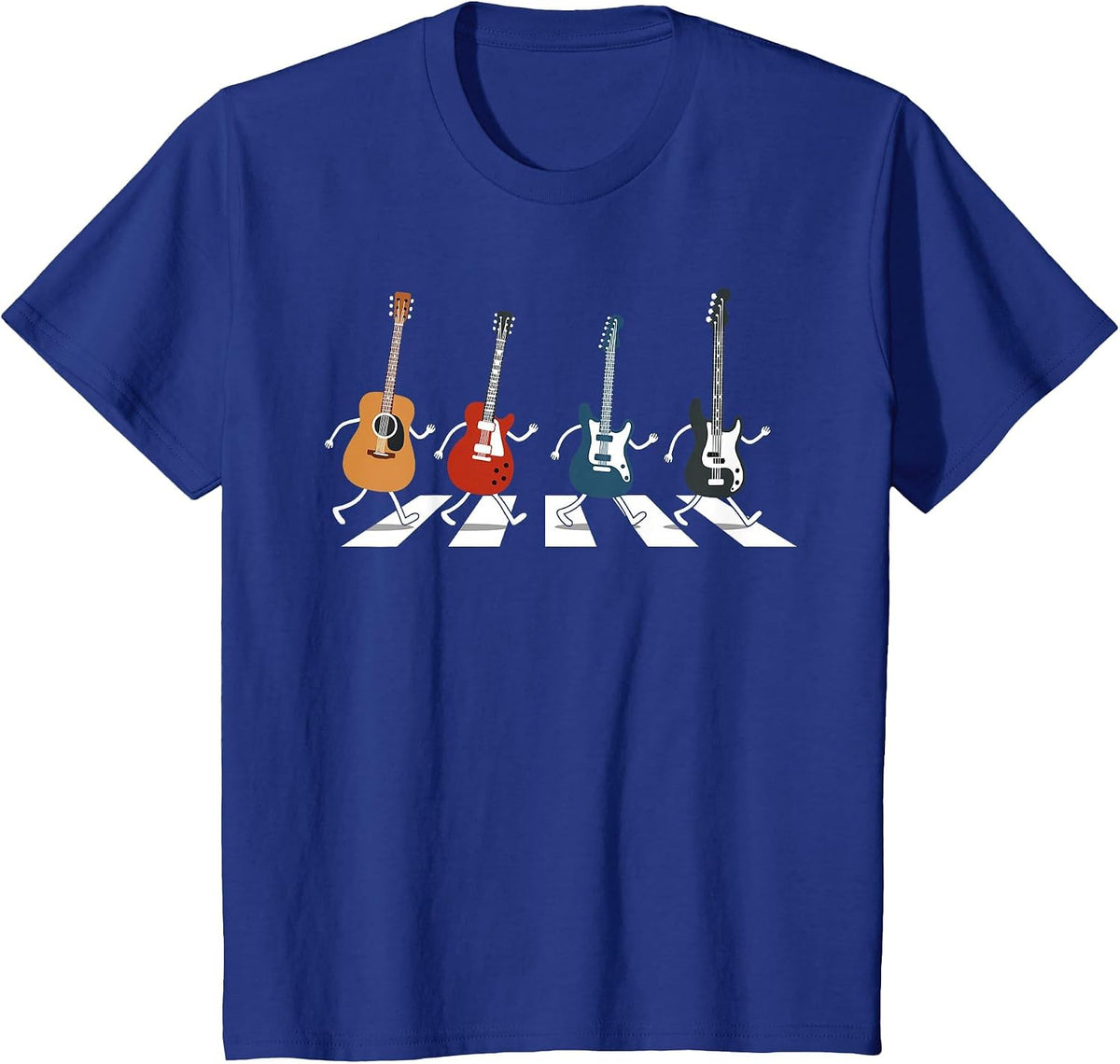 Music Teacher Rock Guitarist Men Women Kids Funny Guitar T-Shirt - Royal Blue