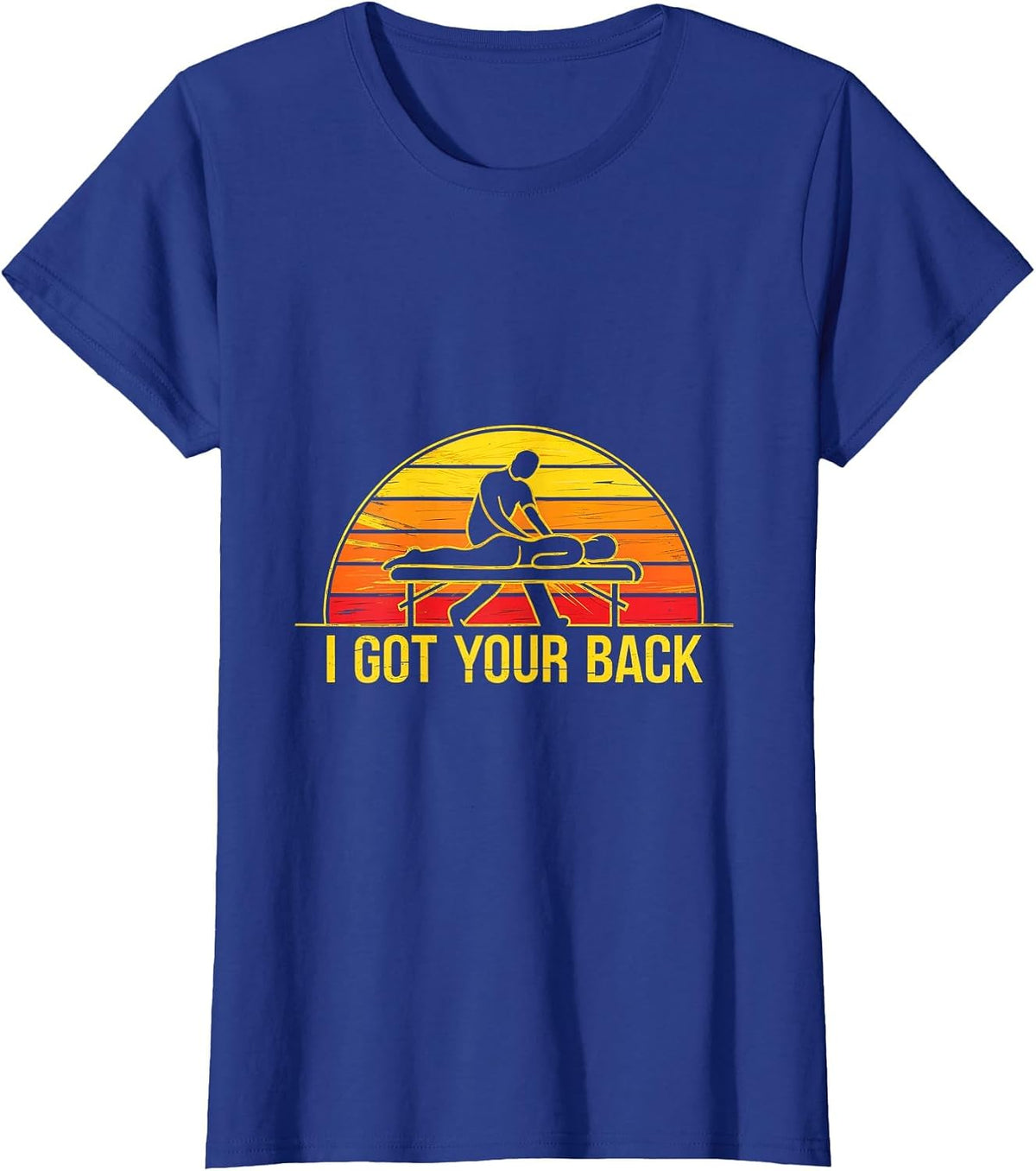 I Got Your Back Massage Therapist Massage Retro Therapy T-Shirt - Royal Blue