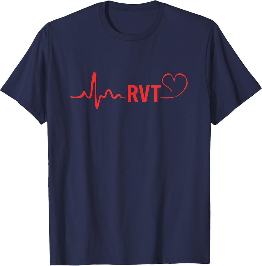 Ultrasound Sonographer RVT Registered Vascular Technologist T-Shirt - Navy Blue