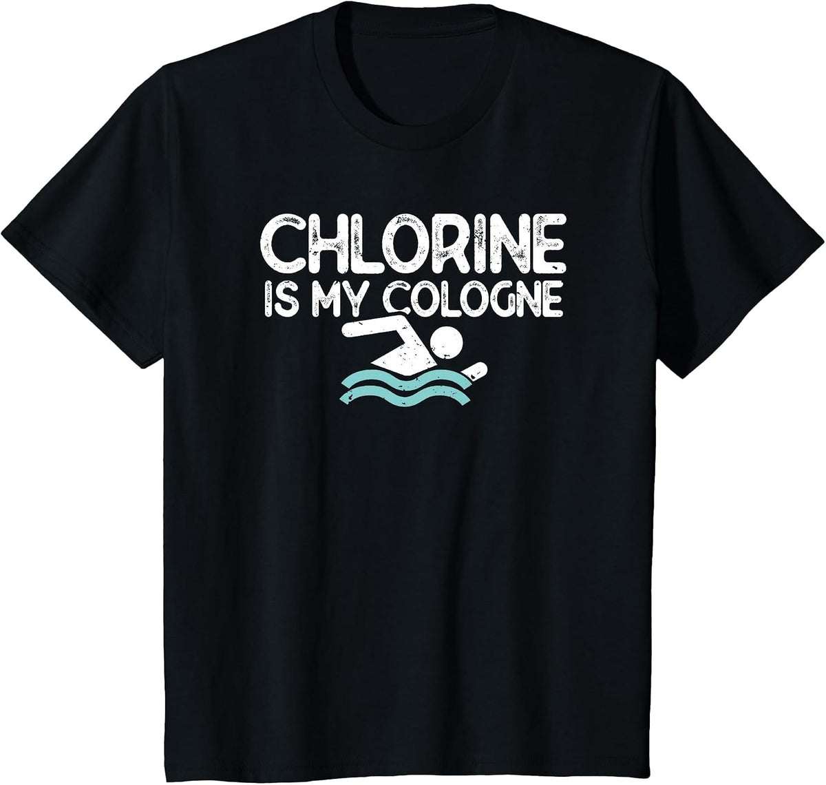 Men Swimming Saying Funny Swimmer T-Shirt - Black