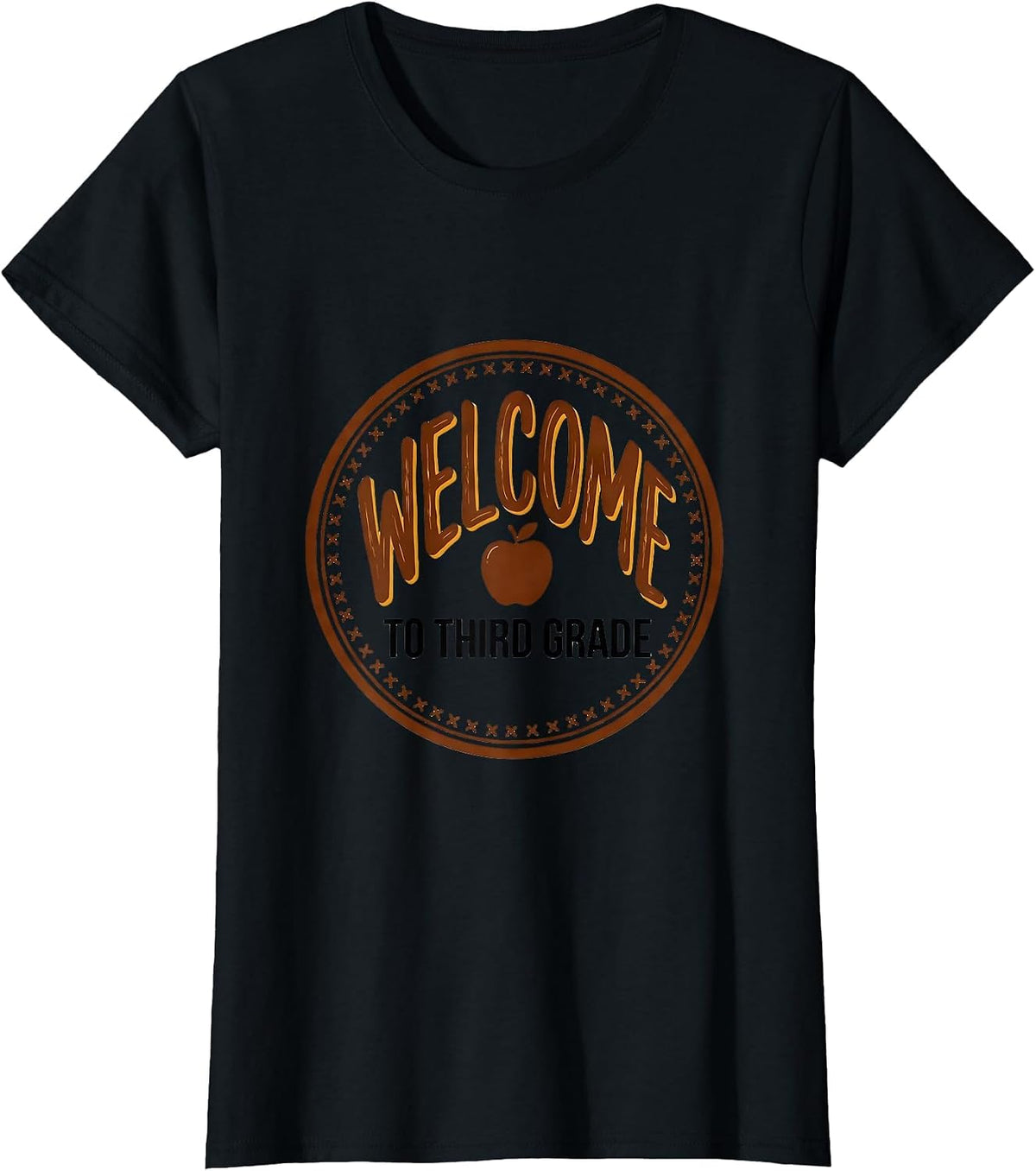 Women's Welcome To Third Grade Cute Teacher Back To School Gift T-Shirt - Black
